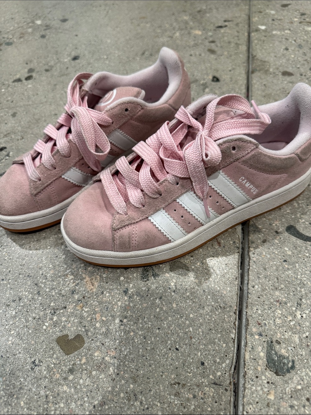 Adidas Campus 2000’s Suede Low-Top Sneakers in Pink